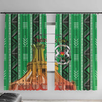 Burkina Faso Martyrs Day Window Curtain Monument des Heros Nationaux - Wonder Print Shop
