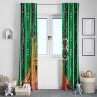 Burkina Faso Martyrs Day Window Curtain Monument des Heros Nationaux - Wonder Print Shop