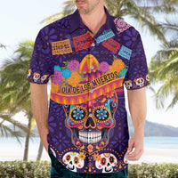 Personalised Mexico Day Of The Dead Hawaiian Shirt Sugar Skull With Maracas Mexican Folk Pattern - Wonder Print Shop