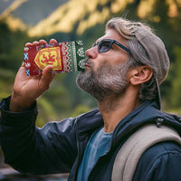 Scotland Christmas 4 in 1 Can Cooler Tumbler The Royal Arms of Scotland With Thistle - Wonder Print Shop