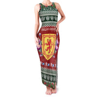 Scotland Christmas Family Matching Tank Maxi Dress and Hawaiian Shirt The Royal Arms of Scotland With Thistle - Wonder Print Shop