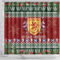 Scotland Christmas Shower Curtain The Royal Arms of Scotland With Thistle