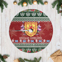 Scotland Christmas Tree Skirt The Royal Arms of Scotland With Thistle - Wonder Print Shop