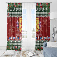 Scotland Christmas Window Curtain The Royal Arms of Scotland With Thistle - Wonder Print Shop