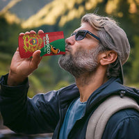 Personalised Morocco Proclamation Day 4 in 1 Can Cooler Tumbler Moussiers Redstart With Coat Of Arms - Wonder Print Shop