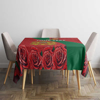 Personalised Morocco Proclamation Day Tablecloth Moussier's Redstart With Coat Of Arms - Wonder Print Shop