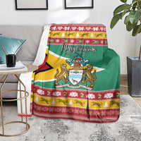 Guyana Christmas Blanket Coat Of Arms with Flag Style