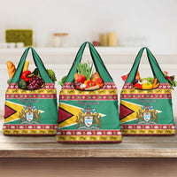 Guyana Christmas Grocery Bag Coat Of Arms with Flag Style