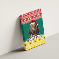 Cameroon Christmas Canvas Wall Art Lion Santa Joyeux Noel - Wonder Print Shop