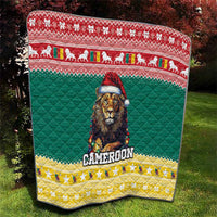 Cameroon Christmas Quilt Lion Santa Joyeux Noel - Wonder Print Shop