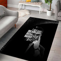 Malcolm X El-Hajj Malik El-Shabazz Area Rug By Any Means Necessary - Wonder Print Shop