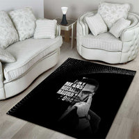 Malcolm X El-Hajj Malik El-Shabazz Area Rug By Any Means Necessary - Wonder Print Shop