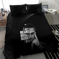 Malcolm X El-Hajj Malik El-Shabazz Bedding Set By Any Means Necessary - Wonder Print Shop