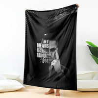 Malcolm X El-Hajj Malik El-Shabazz Blanket By Any Means Necessary - Wonder Print Shop