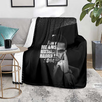 Malcolm X El-Hajj Malik El-Shabazz Blanket By Any Means Necessary - Wonder Print Shop