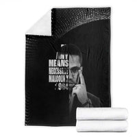 Malcolm X El-Hajj Malik El-Shabazz Blanket By Any Means Necessary - Wonder Print Shop
