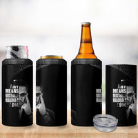 Malcolm X El-Hajj Malik El-Shabazz 4 in 1 Can Cooler Tumbler By Any Means Necessary - Wonder Print Shop