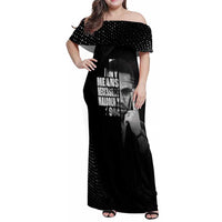 Malcolm X El-Hajj Malik El-Shabazz Family Matching Off Shoulder Maxi Dress and Hawaiian Shirt By Any Means Necessary - undefined