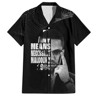 Malcolm X El-Hajj Malik El-Shabazz Family Matching Off Shoulder Short Dress and Hawaiian Shirt By Any Means Necessary - Wonder Print Shop