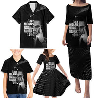 Malcolm X El-Hajj Malik El-Shabazz Family Matching Puletasi and Hawaiian Shirt By Any Means Necessary - Wonder Print Shop