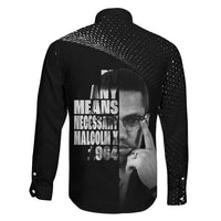 Malcolm X El-Hajj Malik El-Shabazz Family Matching Puletasi and Hawaiian Shirt By Any Means Necessary - Wonder Print Shop