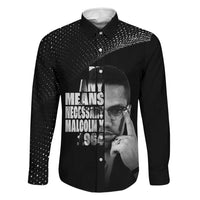 Malcolm X El-Hajj Malik El-Shabazz Family Matching Short Sleeve Bodycon Dress and Hawaiian Shirt By Any Means Necessary - Wonder Print Shop