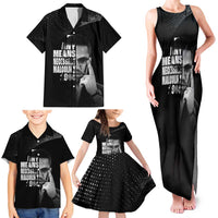 Malcolm X El-Hajj Malik El-Shabazz Family Matching Tank Maxi Dress and Hawaiian Shirt By Any Means Necessary - Wonder Print Shop