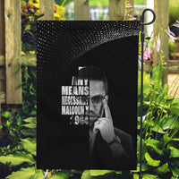 Malcolm X El-Hajj Malik El-Shabazz Garden Flag By Any Means Necessary - Wonder Print Shop