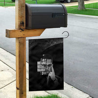 Malcolm X El-Hajj Malik El-Shabazz Garden Flag By Any Means Necessary - Wonder Print Shop