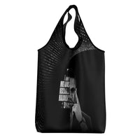 Malcolm X El-Hajj Malik El-Shabazz Grocery Bag By Any Means Necessary - Wonder Print Shop