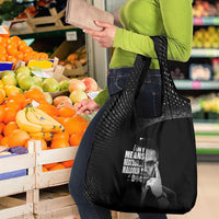 Malcolm X El-Hajj Malik El-Shabazz Grocery Bag By Any Means Necessary - Wonder Print Shop