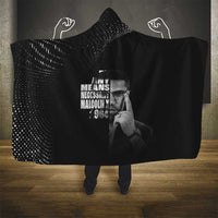 Malcolm X El-Hajj Malik El-Shabazz Hooded Blanket By Any Means Necessary - Wonder Print Shop