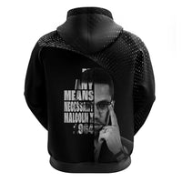 Malcolm X El-Hajj Malik El-Shabazz Hoodie By Any Means Necessary - Wonder Print Shop