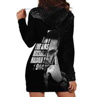 Malcolm X El-Hajj Malik El-Shabazz Hoodie Dress By Any Means Necessary - undefined