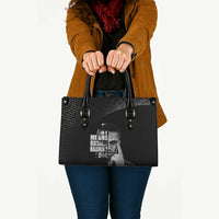 Malcolm X El-Hajj Malik El-Shabazz Leather Bag By Any Means Necessary - Wonder Print Shop