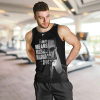 Malcolm X El-Hajj Malik El-Shabazz Men Tank Top By Any Means Necessary - Wonder Print Shop