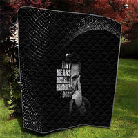 Malcolm X El-Hajj Malik El-Shabazz Quilt By Any Means Necessary - Wonder Print Shop