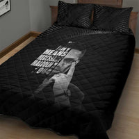 Malcolm X El-Hajj Malik El-Shabazz Quilt Bed Set By Any Means Necessary - Wonder Print Shop