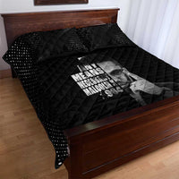 Malcolm X El-Hajj Malik El-Shabazz Quilt Bed Set By Any Means Necessary - Wonder Print Shop