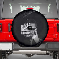 Malcolm X El-Hajj Malik El-Shabazz Spare Tire Cover By Any Means Necessary - Wonder Print Shop