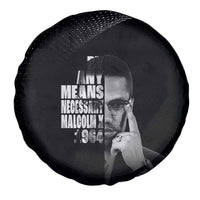 Malcolm X El-Hajj Malik El-Shabazz Spare Tire Cover By Any Means Necessary - Wonder Print Shop