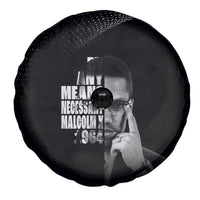 Malcolm X El-Hajj Malik El-Shabazz Spare Tire Cover By Any Means Necessary - Wonder Print Shop