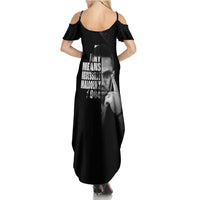 Malcolm X El-Hajj Malik El-Shabazz Summer Maxi Dress By Any Means Necessary - Wonder Print Shop