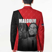 African America Heroes Blazer Malcolm X Speaks - Wonder Print Shop