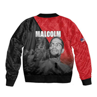 African America Heroes Bomber Jacket Malcolm X Speaks - Wonder Print Shop