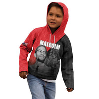 African America Heroes Kid Hoodie Malcolm X Speaks - Wonder Print Shop