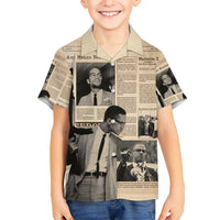 Malcolm X Hawaiian Shirt Vintage Newspaper Print Style - Wonder Print Shop