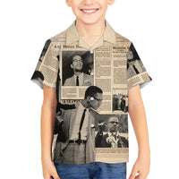 Malcolm X Hawaiian Shirt Vintage Newspaper Print Style - Wonder Print Shop