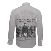 Black Women of World War II Long Sleeve Button Shirt 6888th Central Postal Directory Battalion