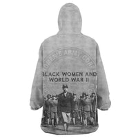 Black Women of World War II Wearable Blanket Hoodie 6888th Central Postal Directory Battalion
